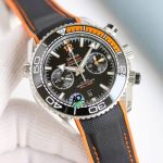 TVS Factory Omega Seamaster 600m 45.5mm Ceramic Bezel 9900 Movement 316LSteel Leather Strap Watch